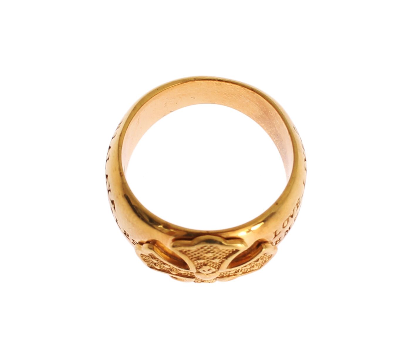 Nialaya Glamouröser Ring aus vergoldetem Sterlingsilber