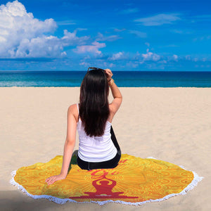 Yoga und Strandmatte rund by STYLE4-NATURE - Style4-Nature
