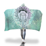Kapuzendecke - Mandala Elefanten Motiv - Style4-Nature