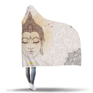 Kapuzen-Decke mit Buddha - Mandala Motiv - Style4-Nature