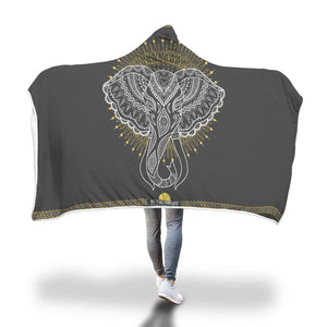 Kapuzendecke - Mandala Elefant Decke - Style4-Nature