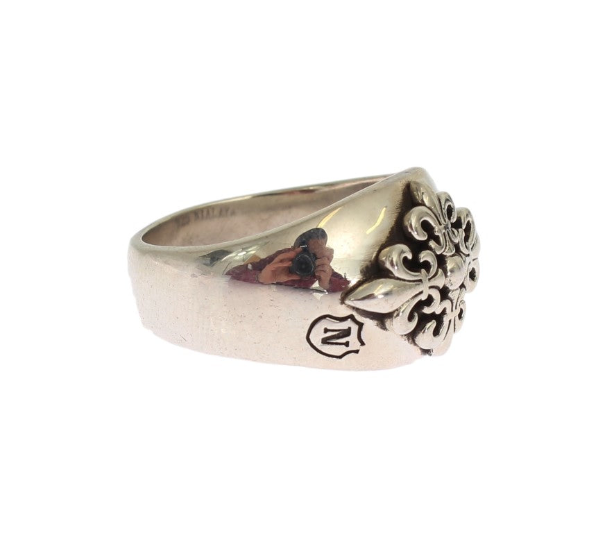 Nialaya Exquisiter Statement-Ring aus Silber für Männer