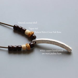 PEACE | Handgefertigte Mantra Halskette | Glück & inneren Frieden für Männer & Frauen - Style4-Nature